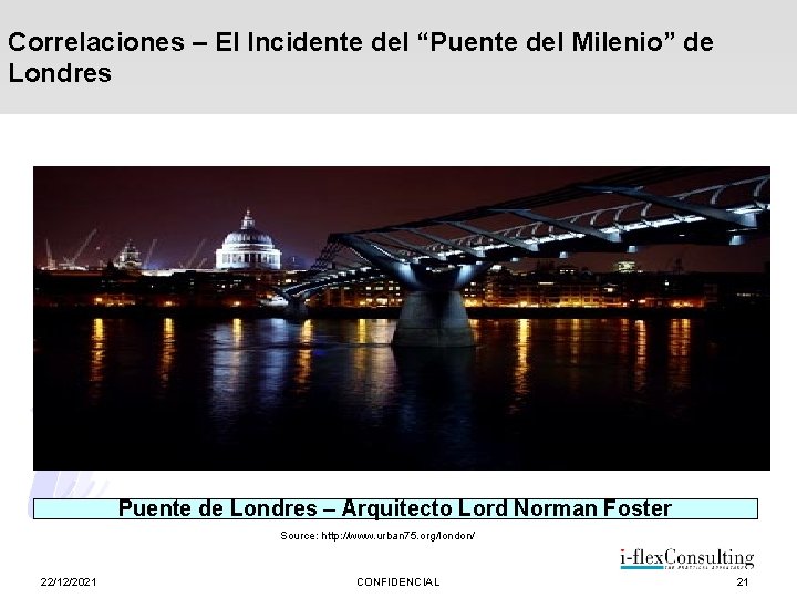 Correlaciones – El Incidente del “Puente del Milenio” de Londres Puente de Londres –