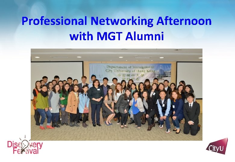 Professional Networking Afternoon with MGT Alumni 