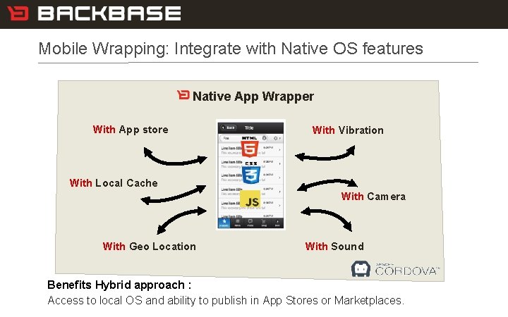 Customer Experience Solutions. Delivered. Mobile Wrapping: Integrate with Native OS features Native App Wrapper
