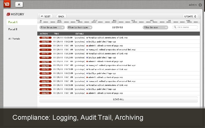 30 Customer Experience Solutions. Delivered. Compliance: Logging, Audit Trail, Archiving 30 