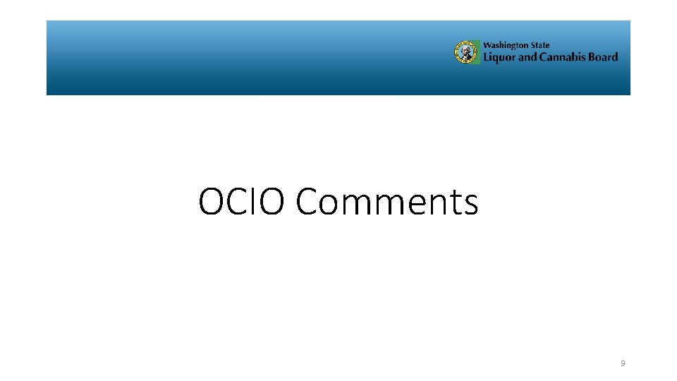 OCIO Comments 9 