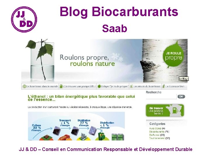 Blog Biocarburants Saab JJ & DD – Conseil en Communication Responsable et Développement Durable