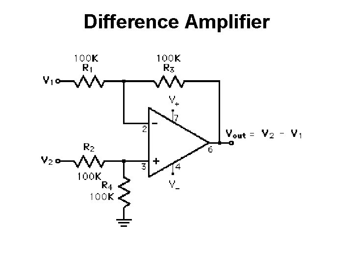 Difference Amplifier 