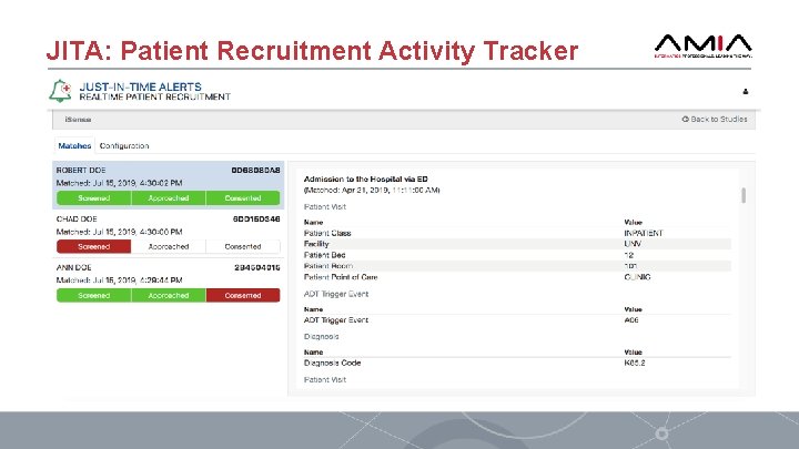 JITA: Patient Recruitment Activity Tracker 