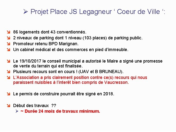 Ø Projet Place JS Legagneur ‘ Coeur de Ville ‘: î î 86 logements