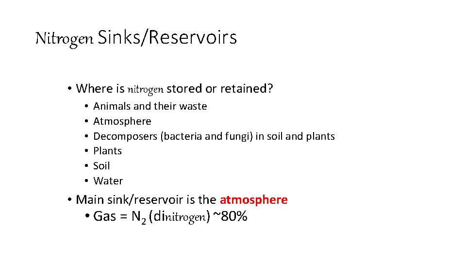 TUESDAY 1202015 Agenda Nitrogen Cycle Biogeochemical Cycles Activity