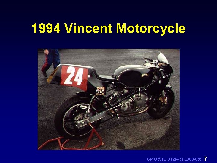 1994 Vincent Motorcycle Clarke, R. J (2001) L 909 -05: 7 