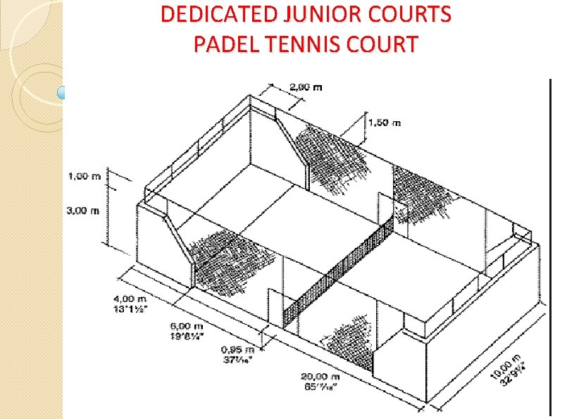 DEDICATED JUNIOR COURTS PADEL TENNIS COURT 