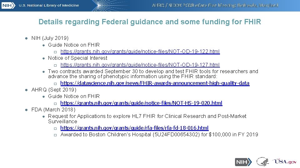 AHRQ / NIDDK PCOR e. Care Plan Meeting: Bethesda, Maryland Details regarding Federal guidance AHRQ / NIDDK PCOR e. Care Plan Meeting: Bethesda, Maryland Details regarding Federal guidance