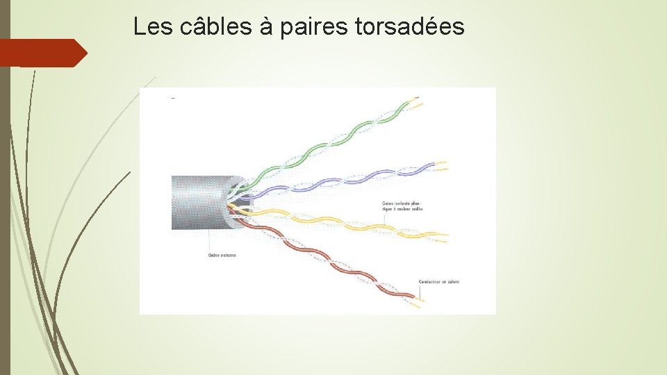 Les câbles à paires torsadées 