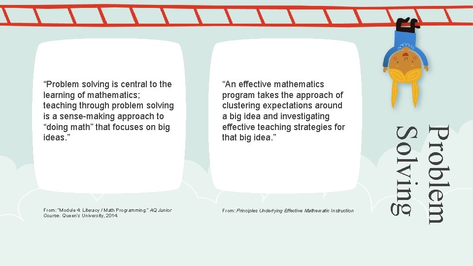 “An effective mathematics program takes the approach of clustering expectations around a big idea