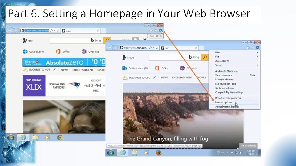 Part 6. Setting a Homepage in Your Web Browser 