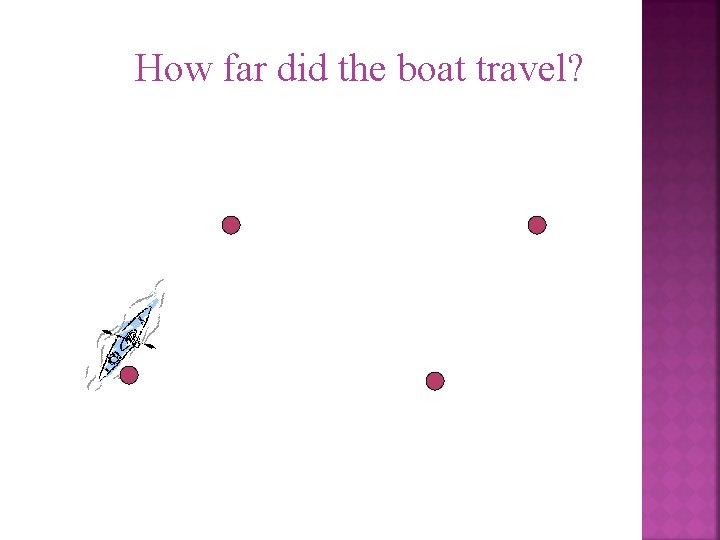 How far did the boat travel? 