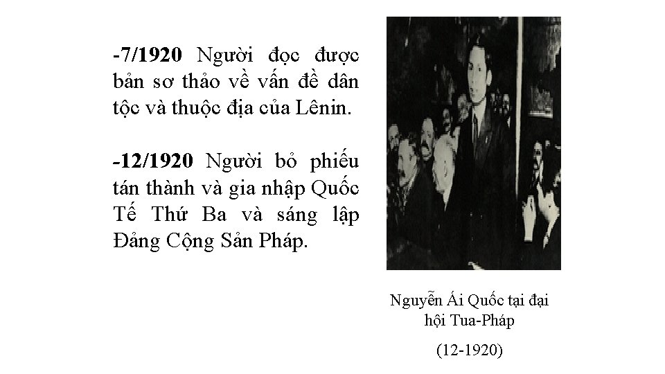 -7/1920 Người đọc được bản sơ thảo về vấn đề dân tộc và thuộc