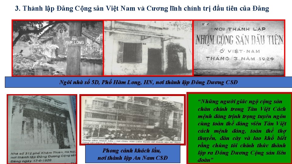 3. Thành lập Đảng Cộng sản Việt Nam và Cương lĩnh chính trị đầu
