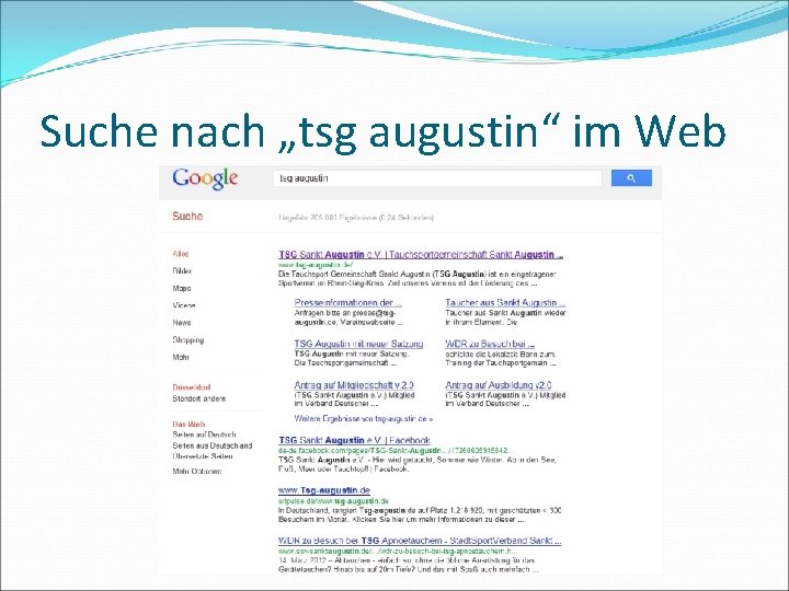 Suche nach „tsg augustin“ im Web 