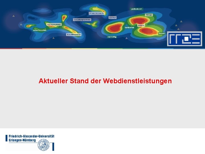 Aktueller Stand der Webdienstleistungen 