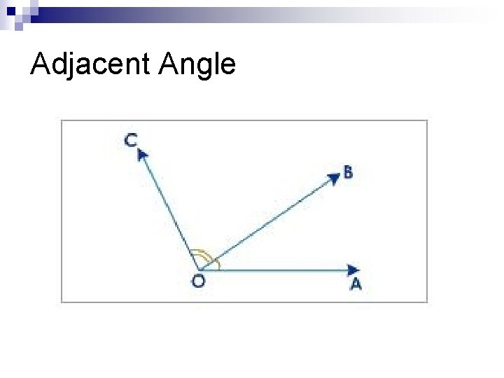 Adjacent Angle 