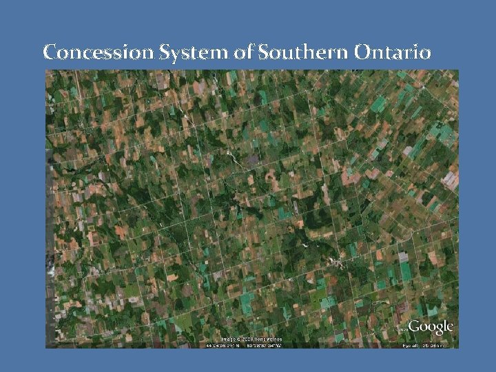 Concession System of Southern Ontario 