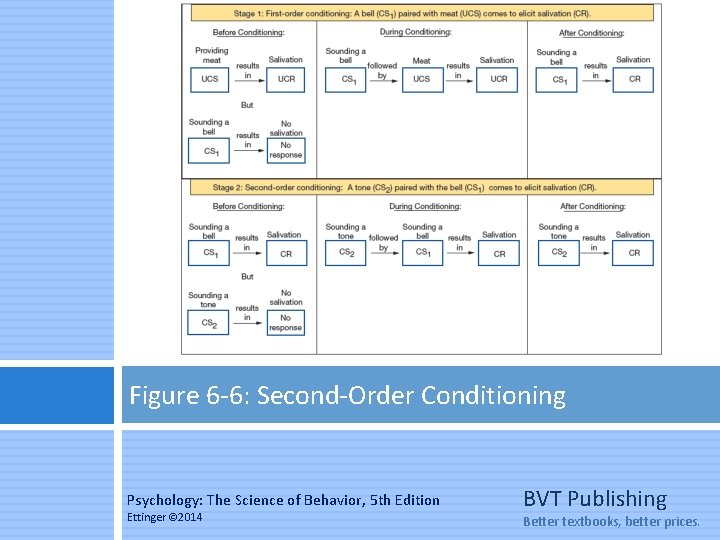 Figure 6 -6: Second-Order Conditioning Psychology: The Science of Behavior, 5 th Edition Ettinger