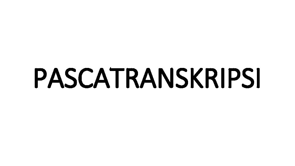 PASCATRANSKRIPSI 