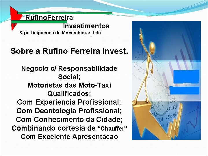 I Rufino. Ferreira Investimentos & participacoes de Mocambique, Lda Sobre a Rufino Ferreira Invest.