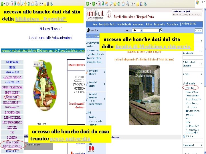 accesso alle banche dati dal sito della biblioteca „Rosmini“ accesso alle banche dati dal