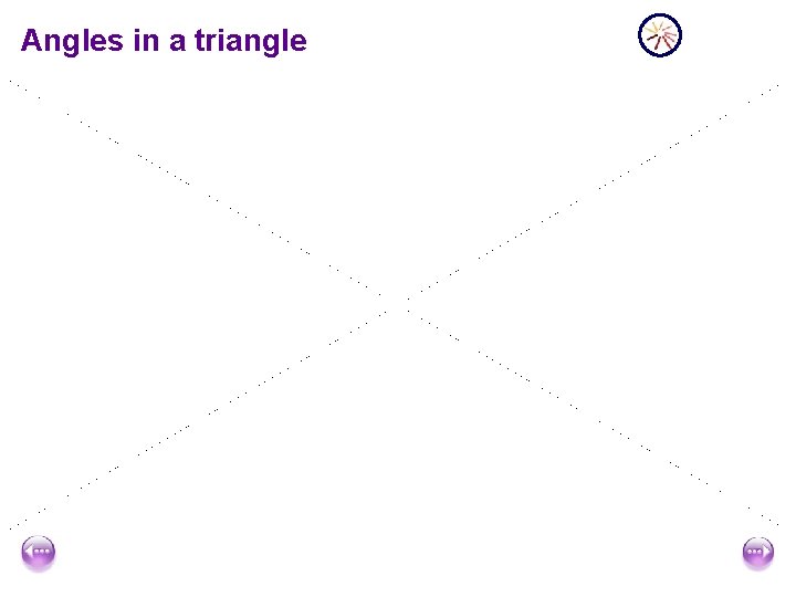 Angles in a triangle 