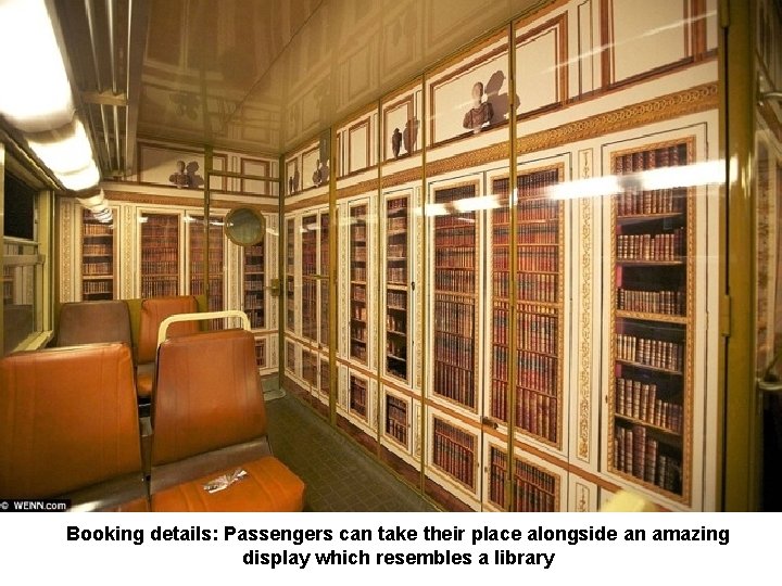 Booking details: Passengers can take their place alongside an amazing display which resembles a