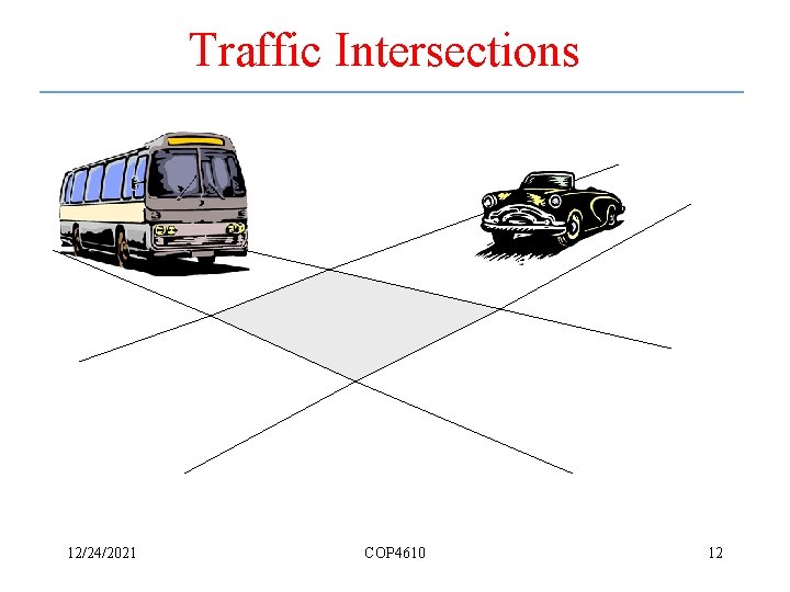 Traffic Intersections 12/24/2021 COP 4610 12 