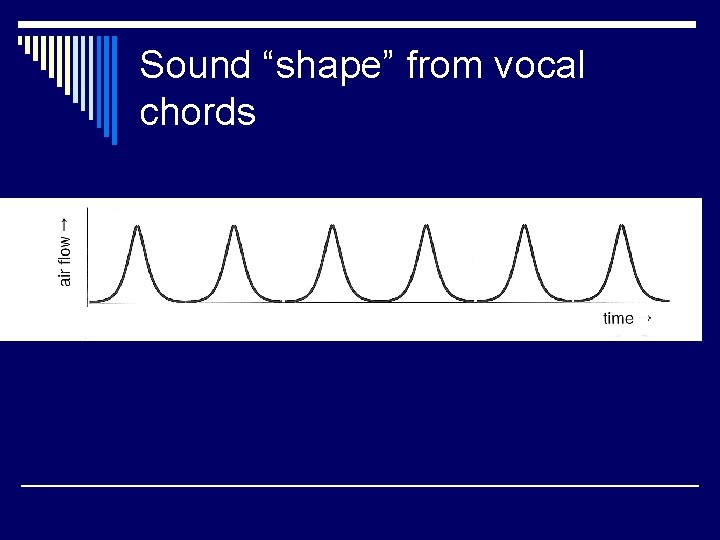 Sound “shape” from vocal chords 