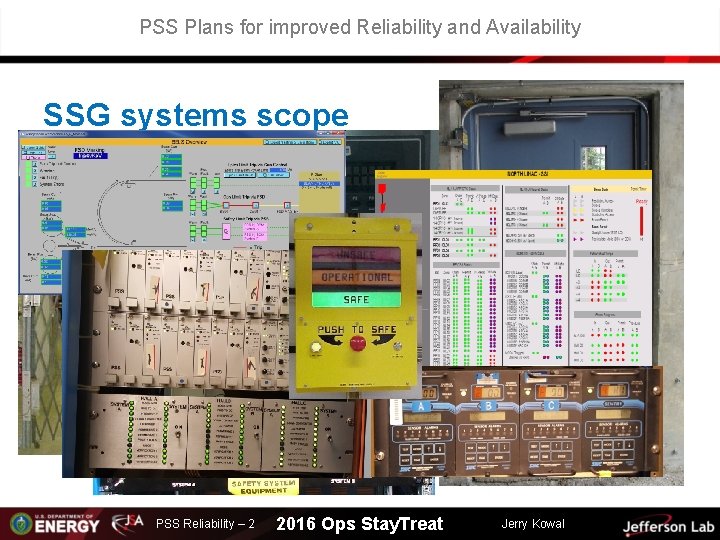 PSS Plans for improved Reliability and Availability SSG systems scope PSS Reliability – 2