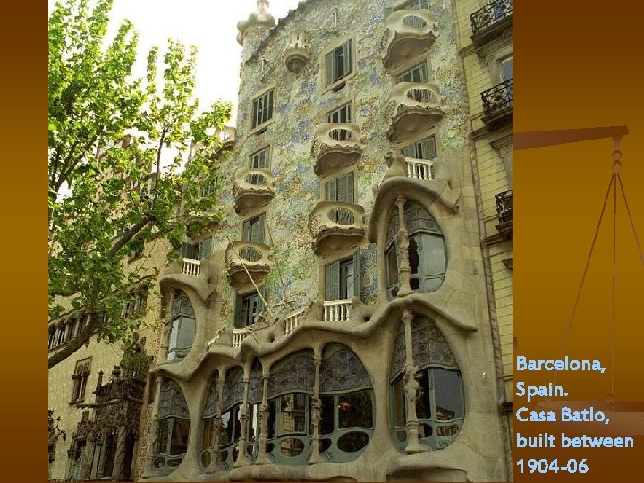 Barcelona, Spain. Casa Batlo, built between 1904 -06 