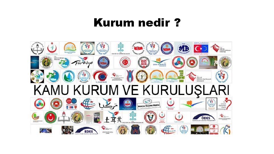 Kurum nedir ? 