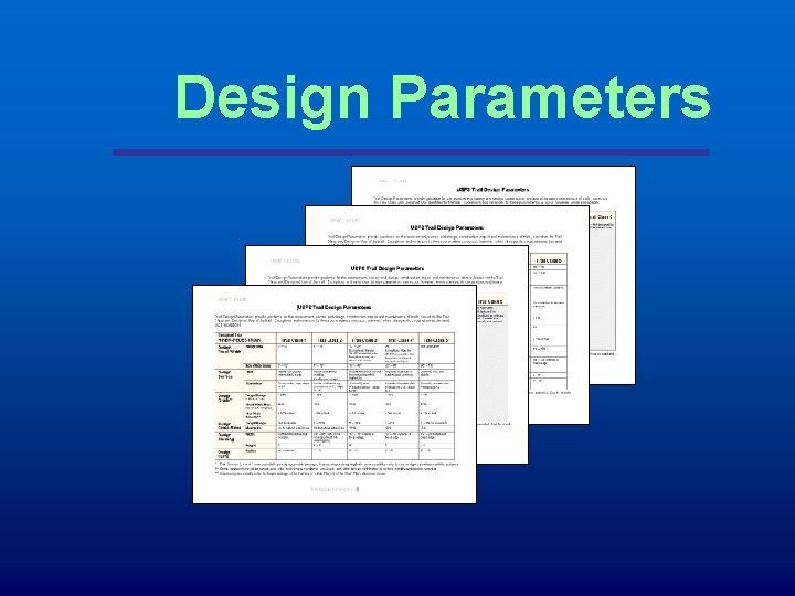 Design Parameters 