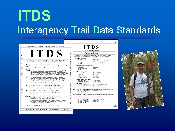 ITDS Interagency Trail Data Standards 
