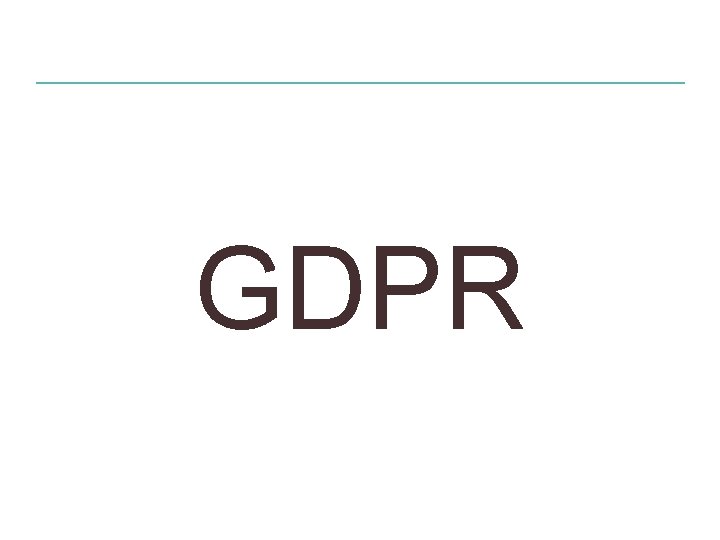 GDPR 