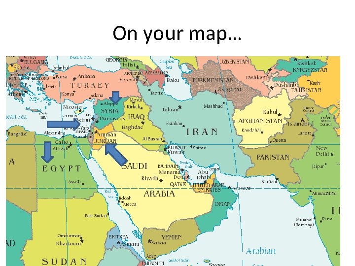 On your map… 