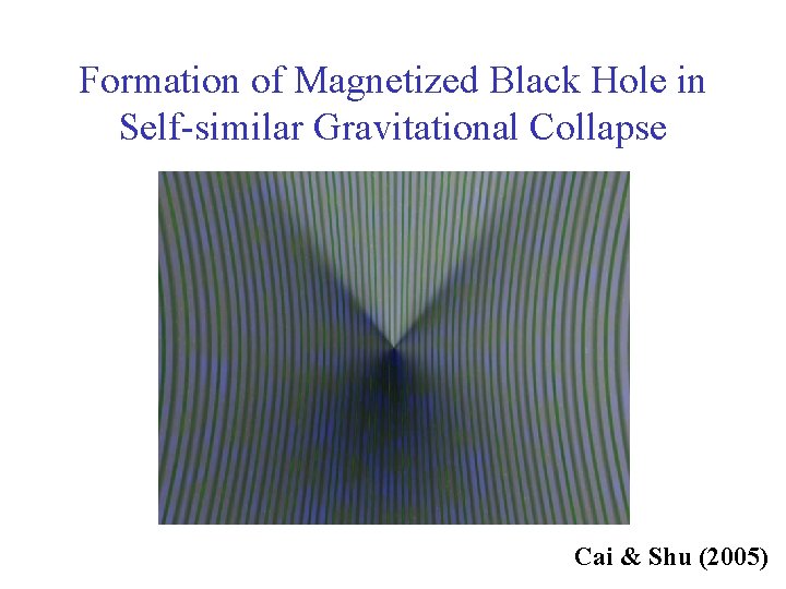 Formation of Magnetized Black Hole in Self-similar Gravitational Collapse Cai & Shu (2005) 