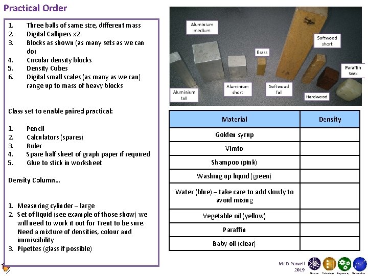 Practical Order 1. 2. 3. 4. 5. 6. Three balls of same size, different Practical Order 1. 2. 3. 4. 5. 6. Three balls of same size, different