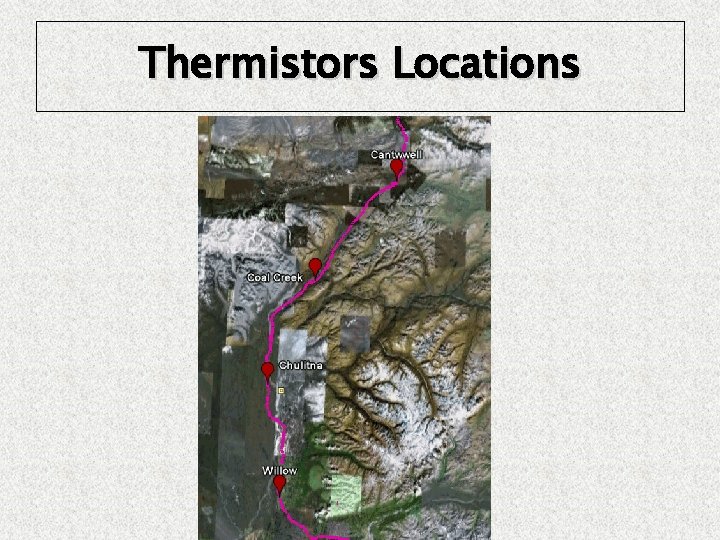 Thermistors Locations 