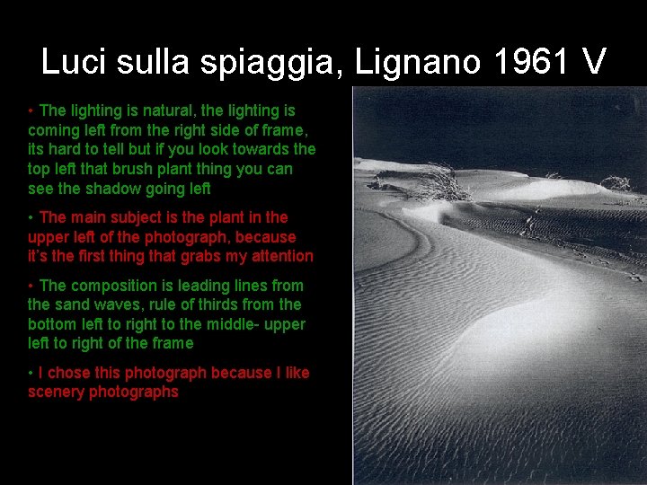 Luci sulla spiaggia, Lignano 1961 V • The lighting is natural, the lighting is