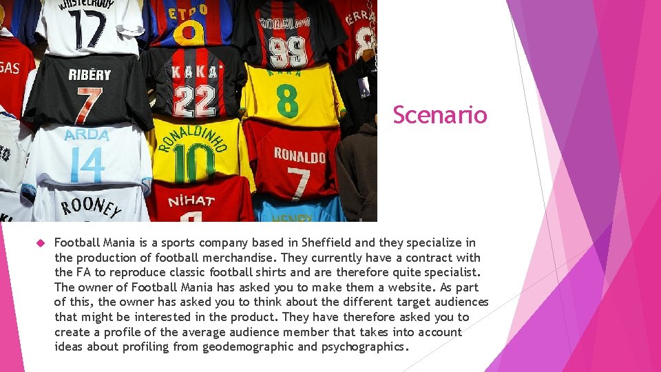 Scenario Football Mania is a sports company based in Sheffield and they specialize in