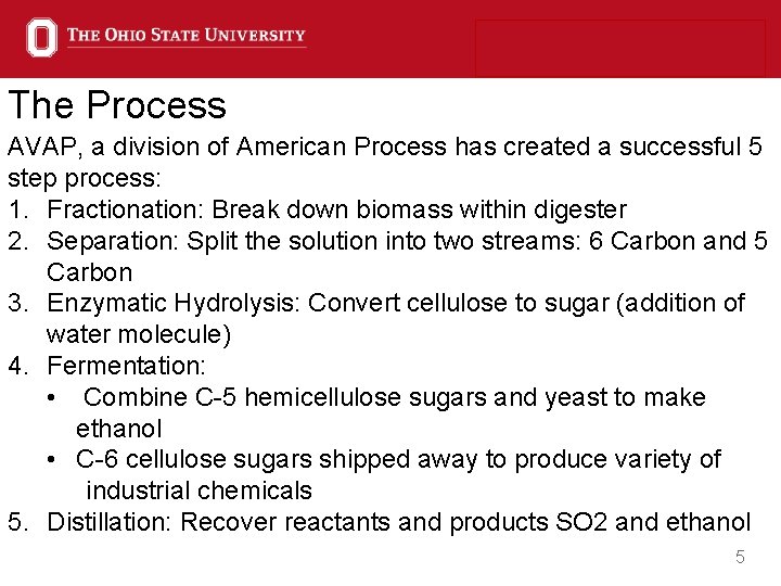 The Process AVAP, a division of American Process has created a successful 5 step