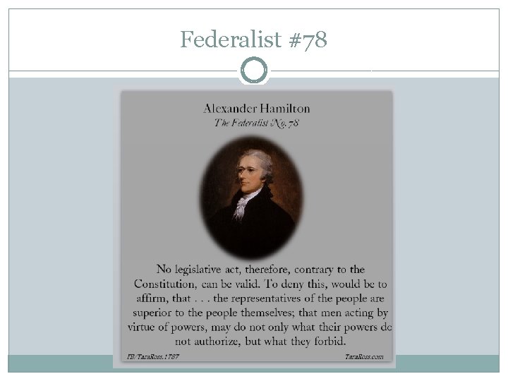 Federalist #78 