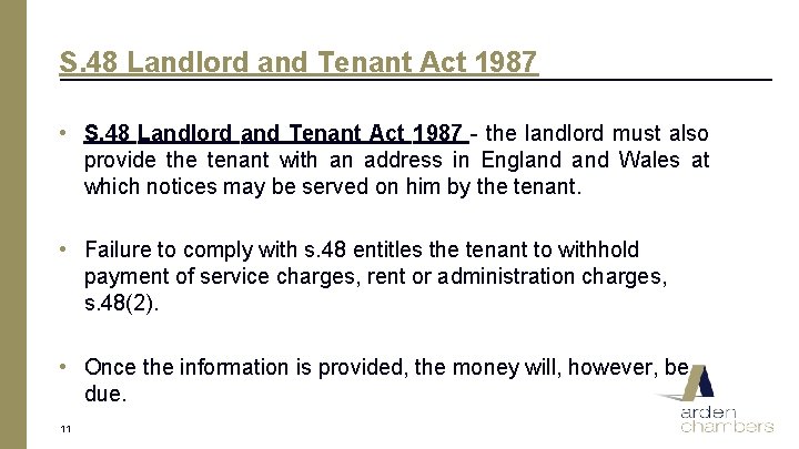 S. 48 Landlord and Tenant Act 1987 • S. 48 Landlord and Tenant Act