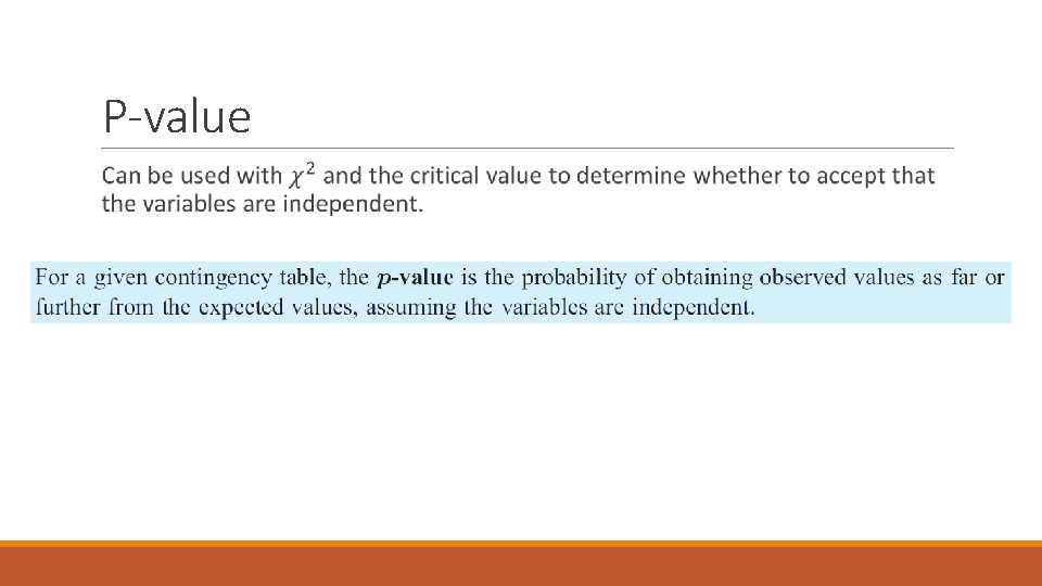 P-value 