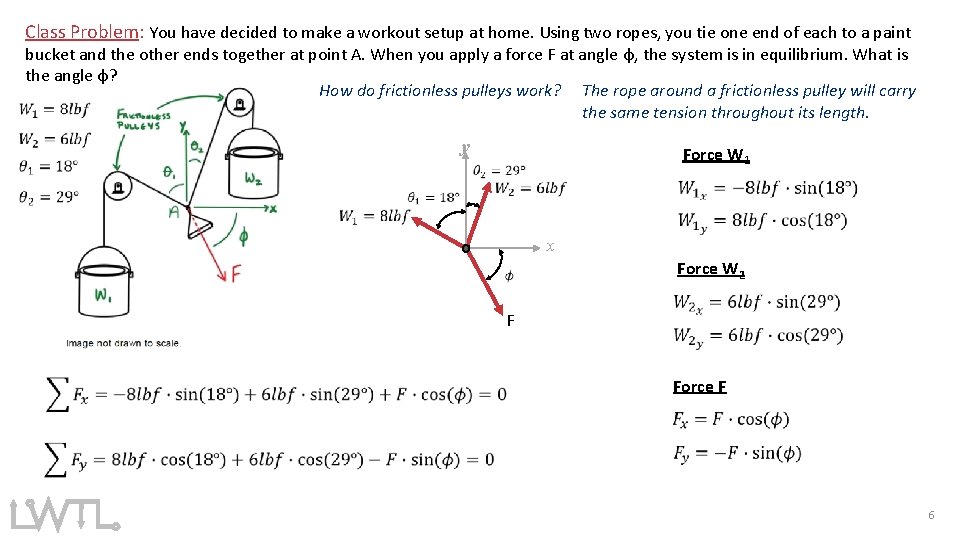 Class Problem: You have decided to make a workout setup at home. Using two