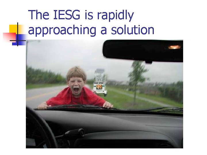 The IESG is rapidly approaching a solution 