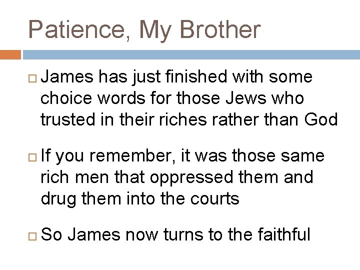 Patience, My Brother James has just finished with some choice words for those Jews